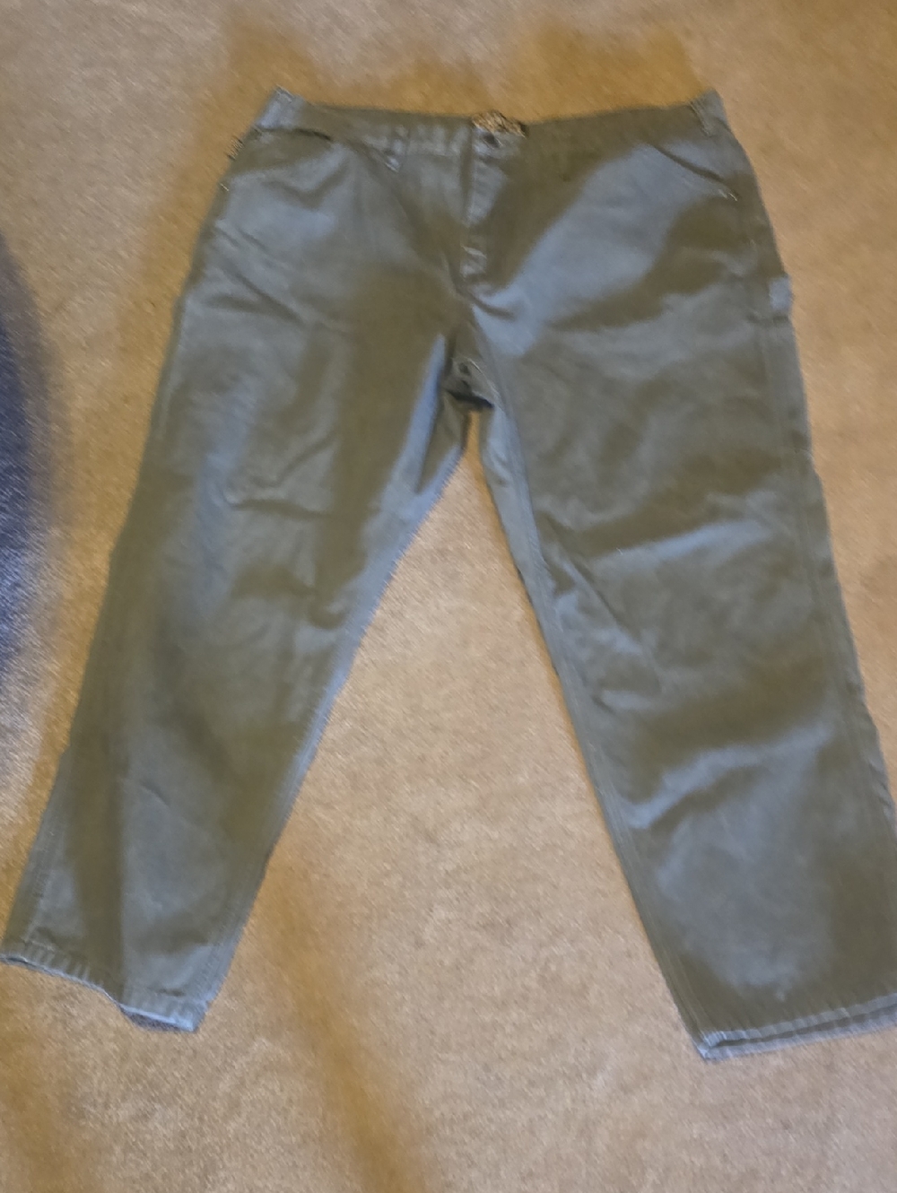 Gravel Gear Mens Olive Green Relaxed Fit Pants